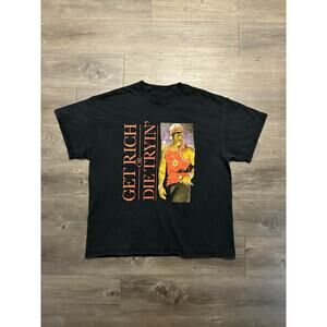 50 Cent Get Rich Die Tryin World Tour T-Shirt Rap hip-hop Sz XL Y2K Music
